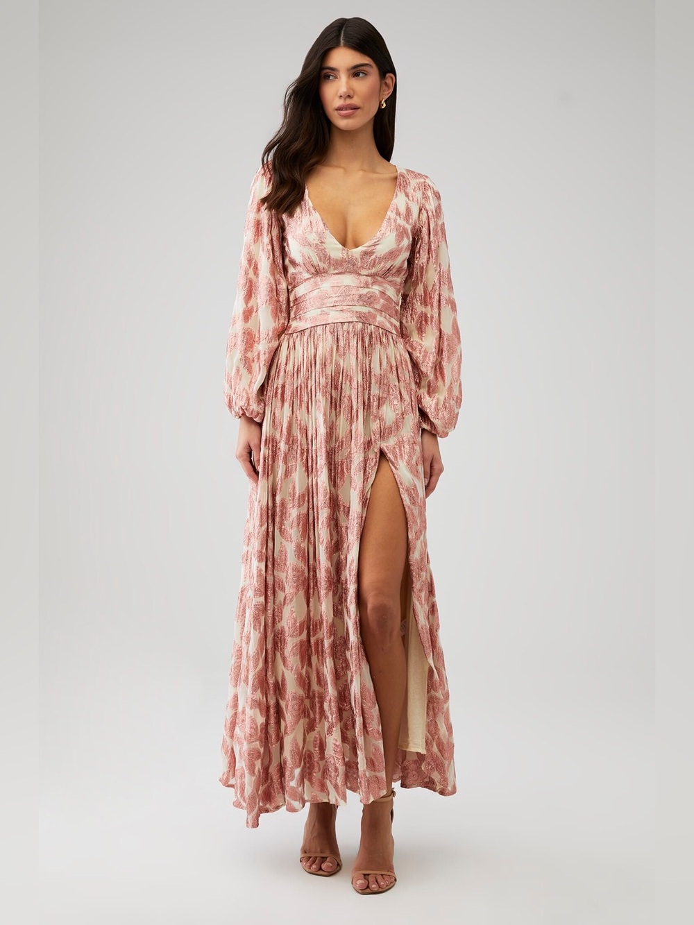 Jen’s Pirate Booty Pink Boho Maxi Dress | Rising Star Lapis Maxi Dress, Size L
